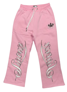 Pink Swear Angel Wings Sweatpants