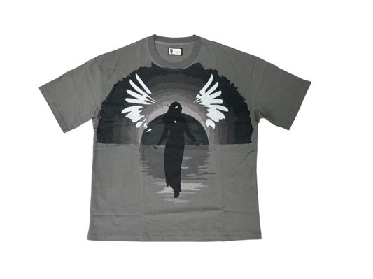 Swear Angel Silhouette Tee (Grey)