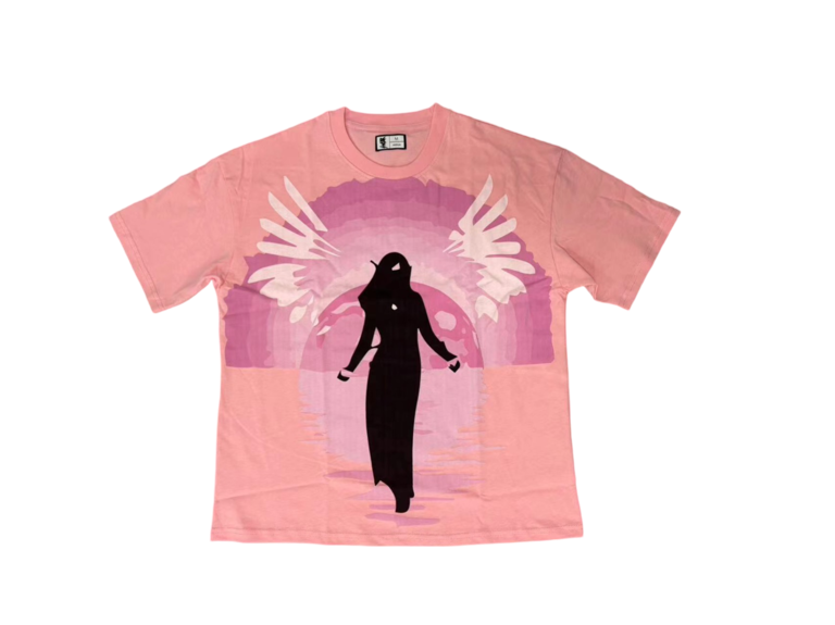 Swear Angel Silhouette Tee (Pink)